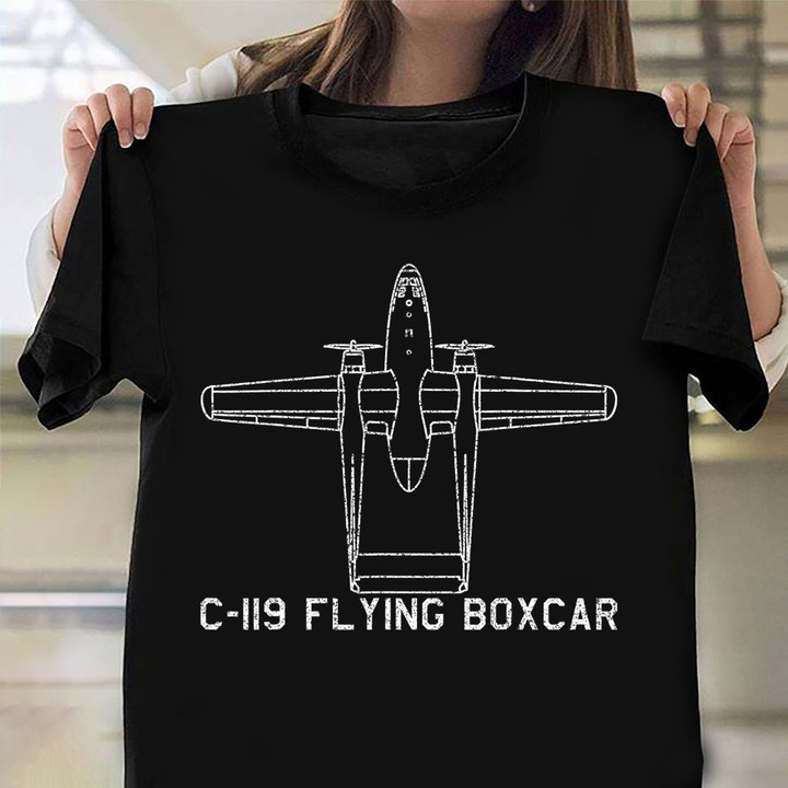 Fairchild C-119 Flying Boxcar Shirt Military Transport Aircraft Vintage Graphic T-Shirts Gift