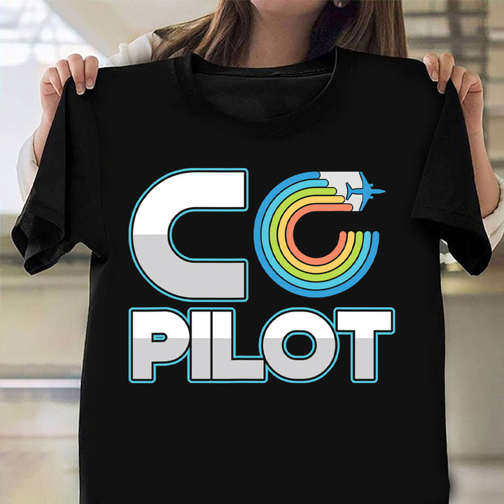 Co Pilot Shirt Airplane Lover Aviation Clothing Gifts For Grandson
