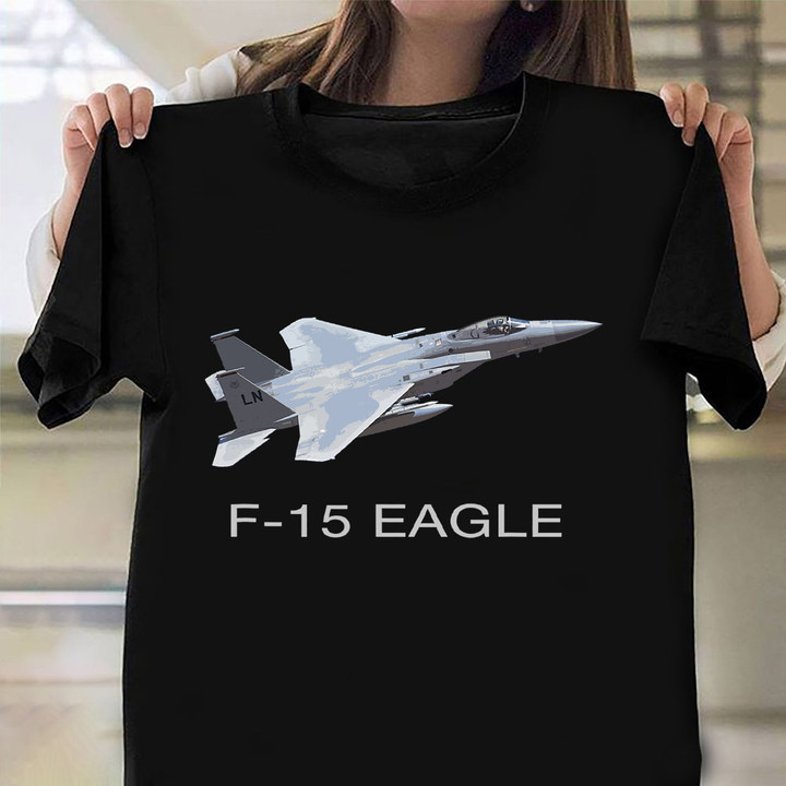 McDonnell Douglas F-15 Eagle Shirt Fighter Aircraft Pilot T-Shirt Guys Gift