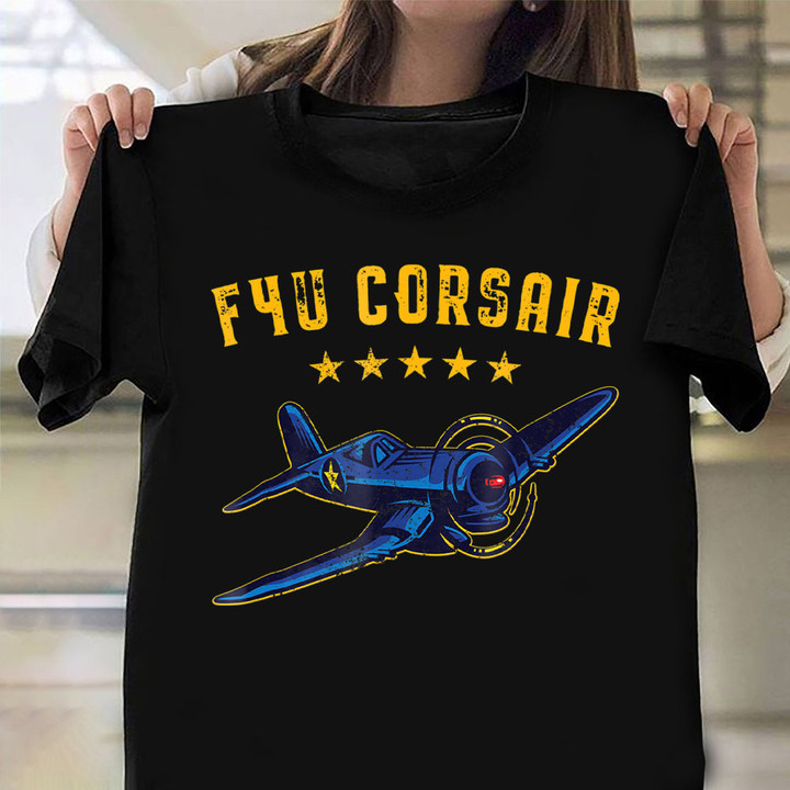 F4U Corsair Shirt WW2 Plane Aviation T-Shirt Birthday Gifts For Pilots