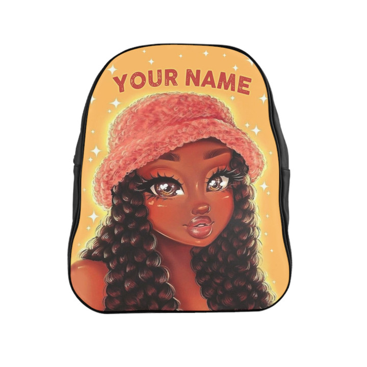 Personalized Black Girl Backpack Afro African American Backpack For Girls Daughter Gifts