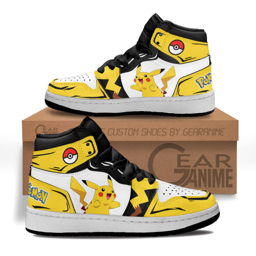 Pikachu Kids J1 Sneakers Anime Custom Shoes