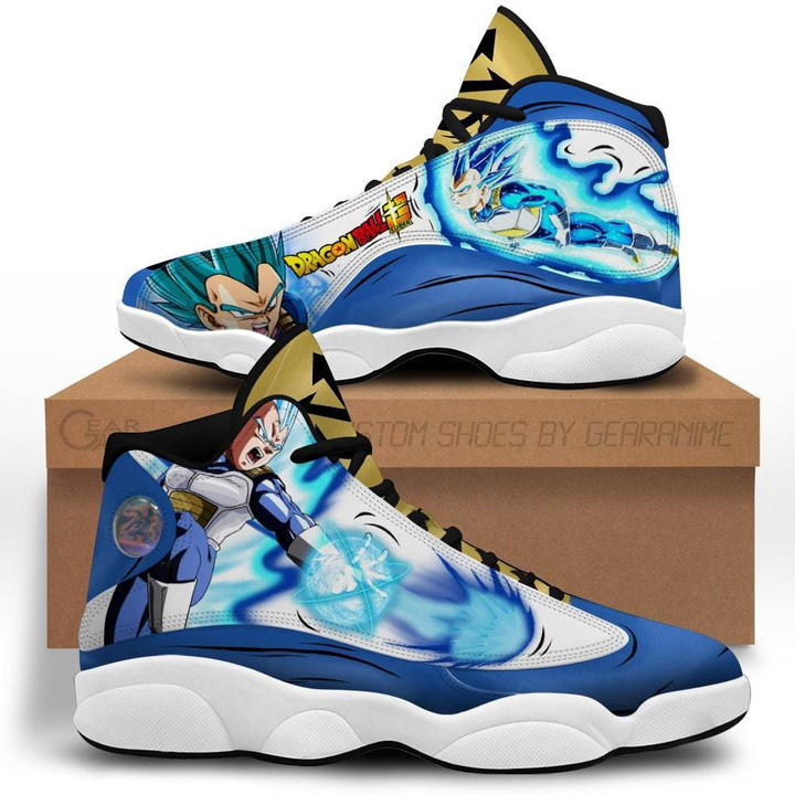 Vegeta Blue Sneakers Custom Anime Dragon Ball Shoes - 1 - GearAnime