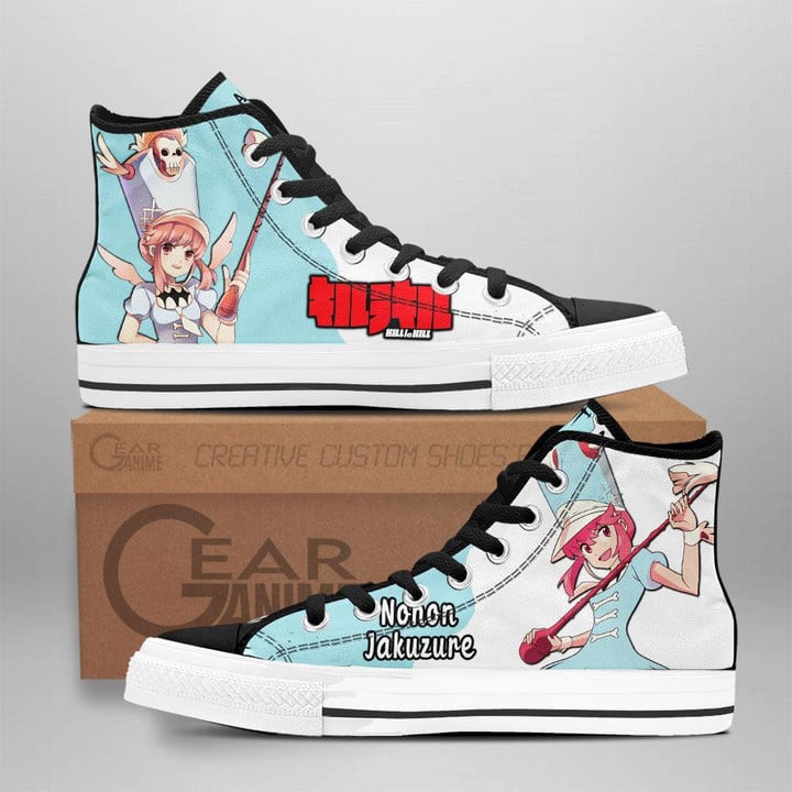 Kill la Kill Nonon Jakuzure High Top Shoes Custom Anime Sneakers - 1 - GearAnime