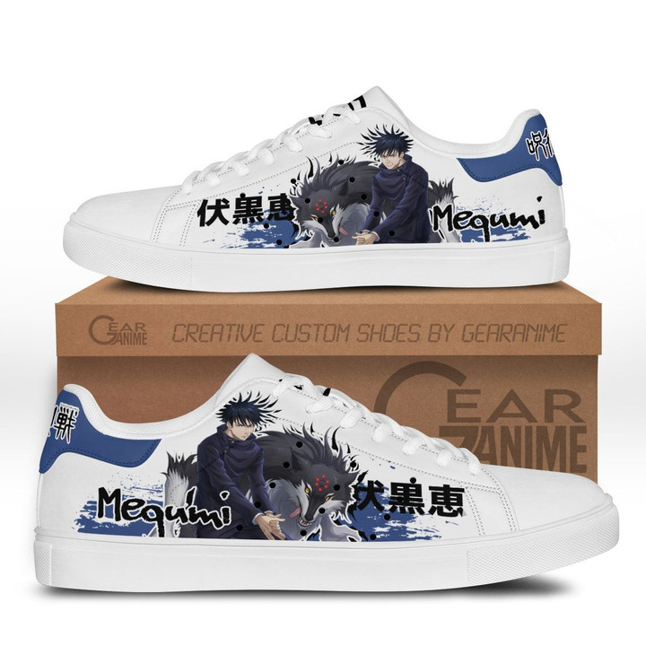 Megumi Fushiguro Skate Sneakers Custom Anime Jujutsu Kaisen Shoes - 1 - GearAnime