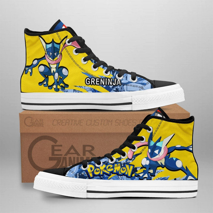 Pokemon Greninja High Top Shoes Custom Anime Sneakers - 1 - GearAnime