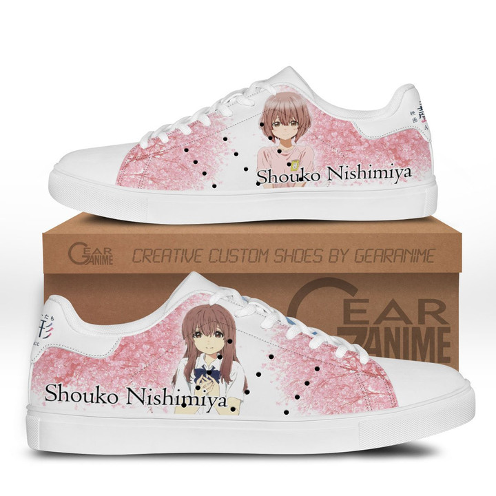 Shouko Nishimiya Skate Sneakers Custom Anime A Silent Voice Shoes - 1 - GearAnime