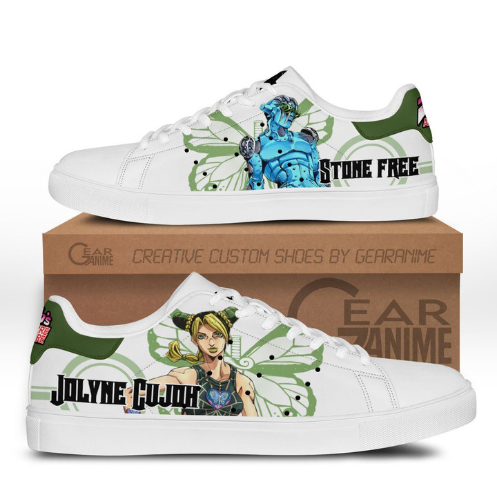 Jolyne Kujoh Skate Sneakers Custom Anime Jojo's Bizarre Adventure Shoes - 1 - GearAnime
