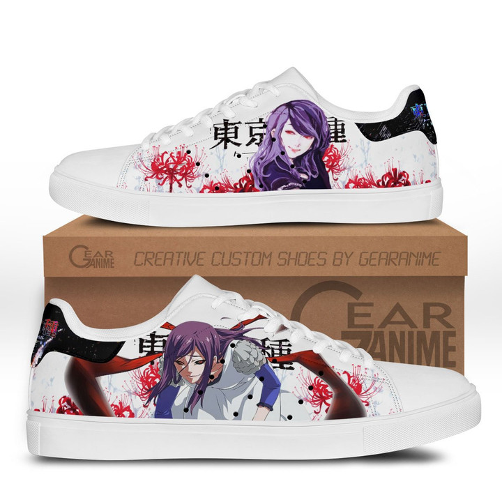 Tokyo Ghoul Rize Kamishiro Skate Sneakers Custom Anime Shoes - 1 - GearAnime