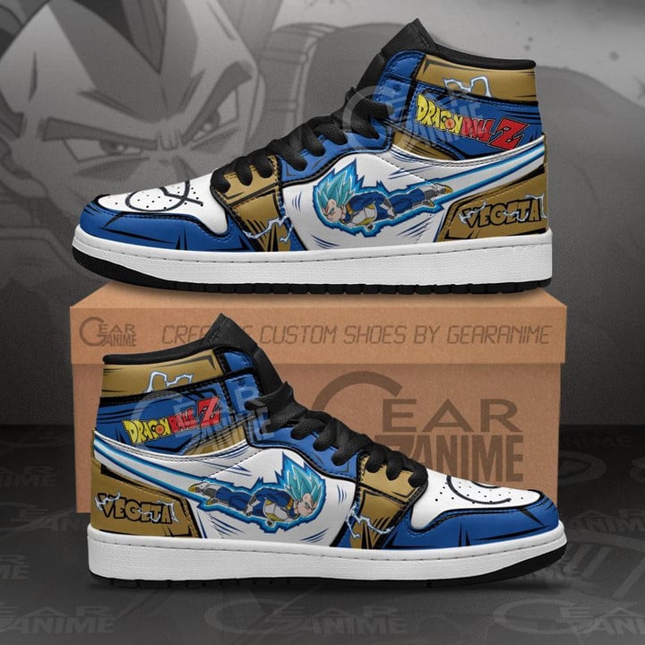 Vegeta Blue Sneakers Custom Whis Symbol Dragon Ball Anime Shoes - 1 - GearAnime