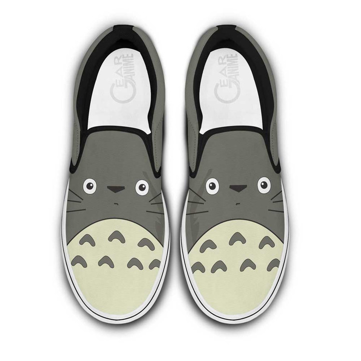 Totoro Slip On Sneakers Custom Anime My Neighbor Is Totoro Shoes - 1 - GearAnime