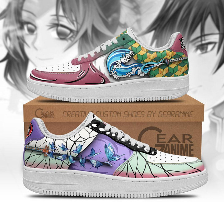 Giyuu and Shinobu Air Sneakers Skill Demon Slayer Anime Shoes - 1 - GearAnime