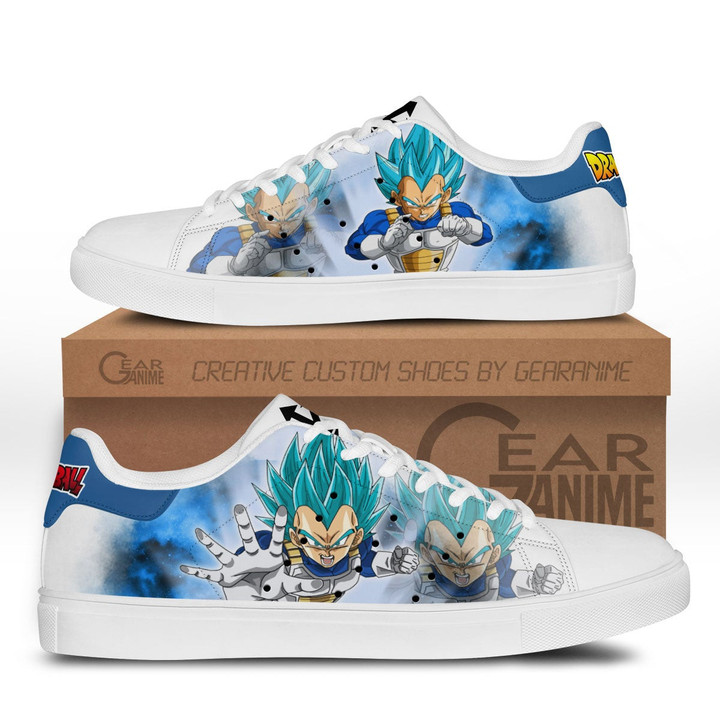 Dragon Ball Vegeta Blue Skate Sneakers Custom Anime Shoes - 1 - GearAnime