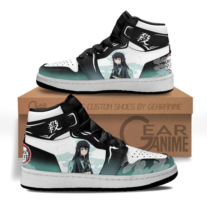 Muichiro Tokito Kids Sneakers Custom Anime Demon Slayer Kids Shoes - 1 - GearAnime