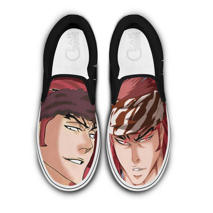 Renji Abarai Slip On Sneakers Custom Anime Bleach Shoes - 1 - GearAnime