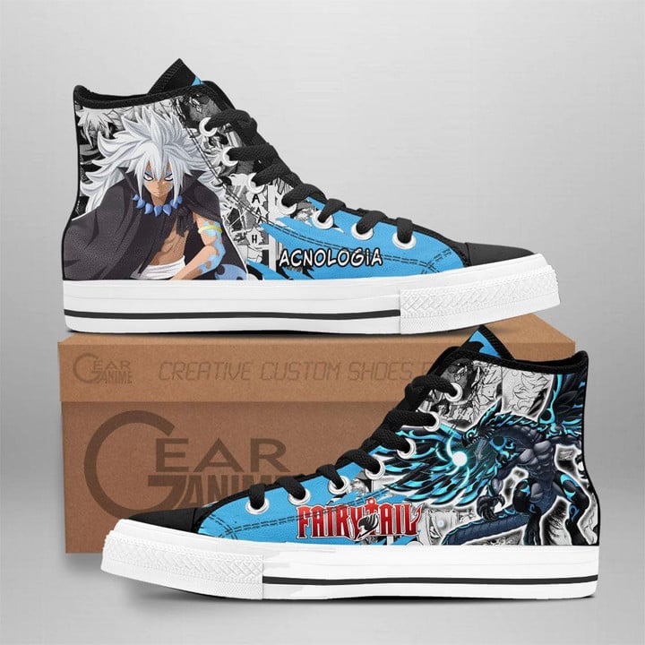 Acnologia High Top Shoes Custom Fairy Tail Anime Sneakers - 1 - GearAnime