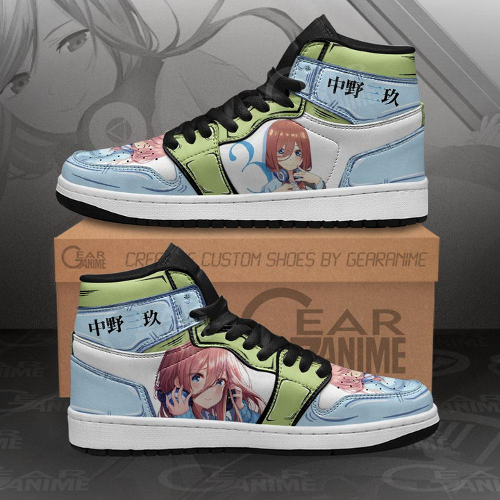Miku Nakano Sneakers Custom Anime Quintessential Quintuplets Shoes - 1 - GearAnime