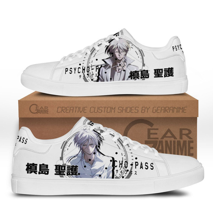 Psycho-Pass Shogo Makishima Skate Sneakers Custom Anime Shoes - 1 - GearAnime