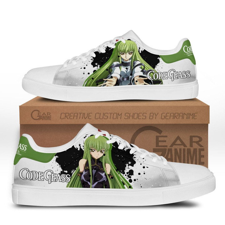 Code Geass C.C. Skate Sneakers Custom Anime Shoes - 1 - GearAnime