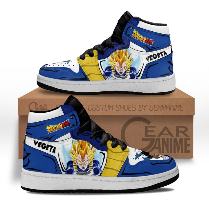 Vegeta Kids Sneakers Custom Anime Dragon Ball Kids Shoes - 1 - GearAnime