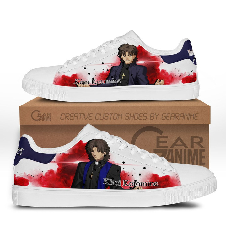 Fate Zero Kirei Kotomine Skate Sneakers Custom Anime Shoes - 1 - GearAnime