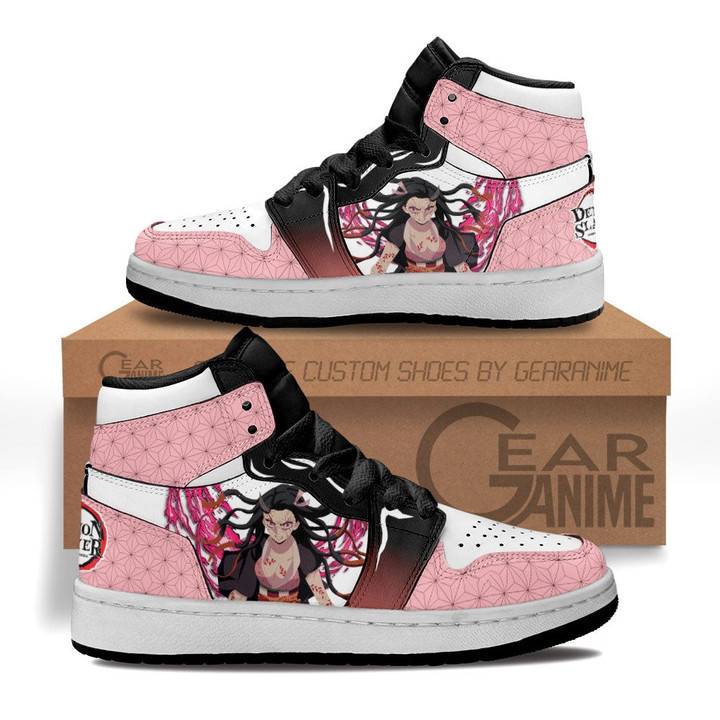 Nezuko Demon Kids Sneakers Custom Anime Demon Slayer Kids Shoes - 1 - GearAnime