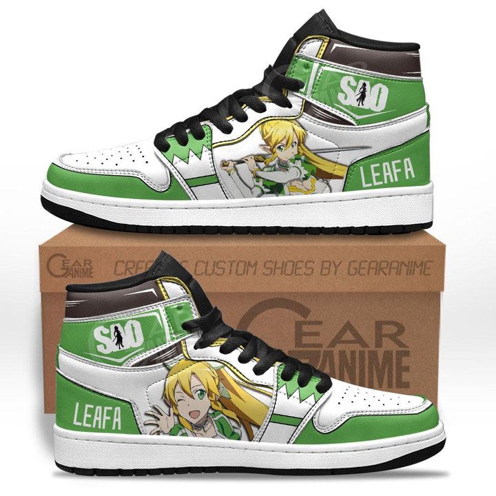 Leafa Sneakers Custom Anime Sword Art Online Shoes - 1 - GearAnime