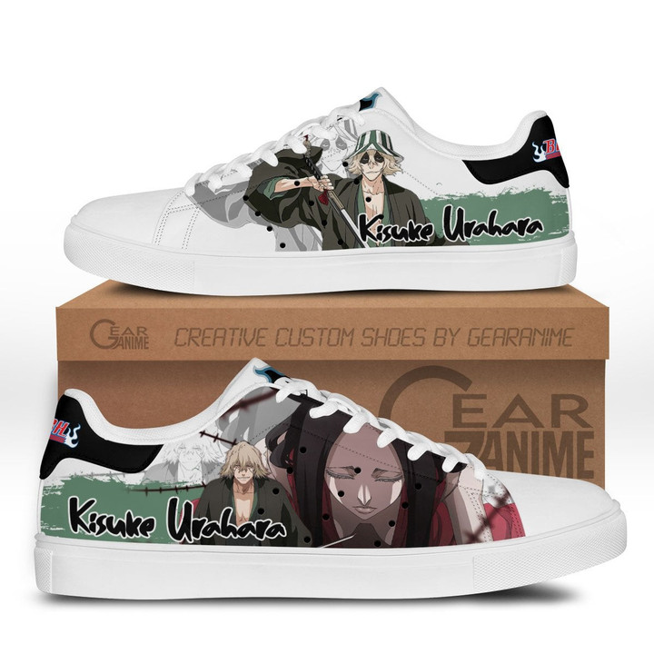 Kisuke Urahara Skate Sneakers Custom Anime Bleach Shoes - 1 - GearAnime