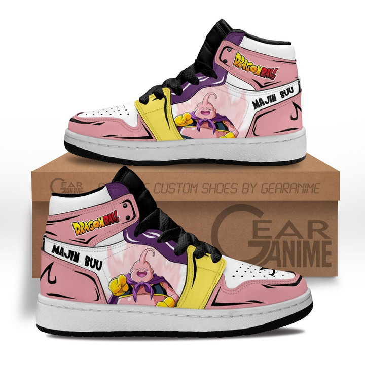 Majin Buu Kids Sneakers Custom Anime Dragon Ball Kids Shoes - 1 - GearAnime
