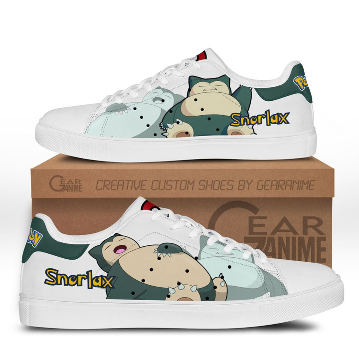 Pokemon Snorlax Skate Sneakers Custom Anime Shoes - 1 - GearAnime