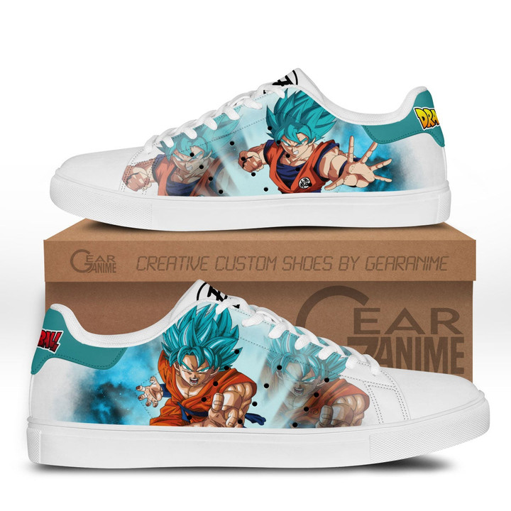 Dragon Ball Goku Blue Skate Sneakers Custom Anime Shoes - 1 - GearAnime