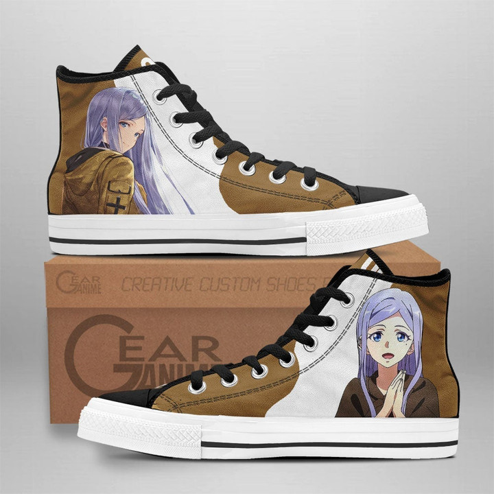 86 Eighty Six Anju Emma High Top Shoes Custom Anime Sneakers - 1 - GearAnime