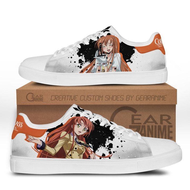 Code Geass Shirley Fenette Skate Sneakers Custom Anime Shoes - 1 - GearAnime