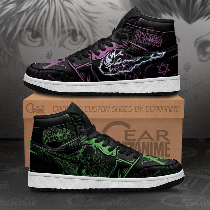 Gon and Killua Sneakers Skill Custom Anime Hunter x Hunter Shoes - 1 - GearAnime