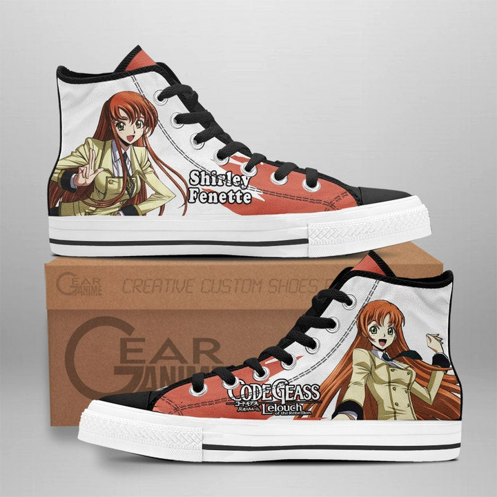 Code Geass Shirley Fenette High Top Shoes Custom Anime Sneakers - 1 - GearAnime
