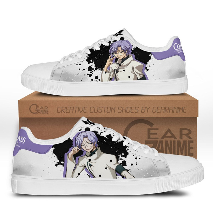 Code Geass Lloyd Asplund Skate Sneakers Custom Anime Shoes - 1 - GearAnime