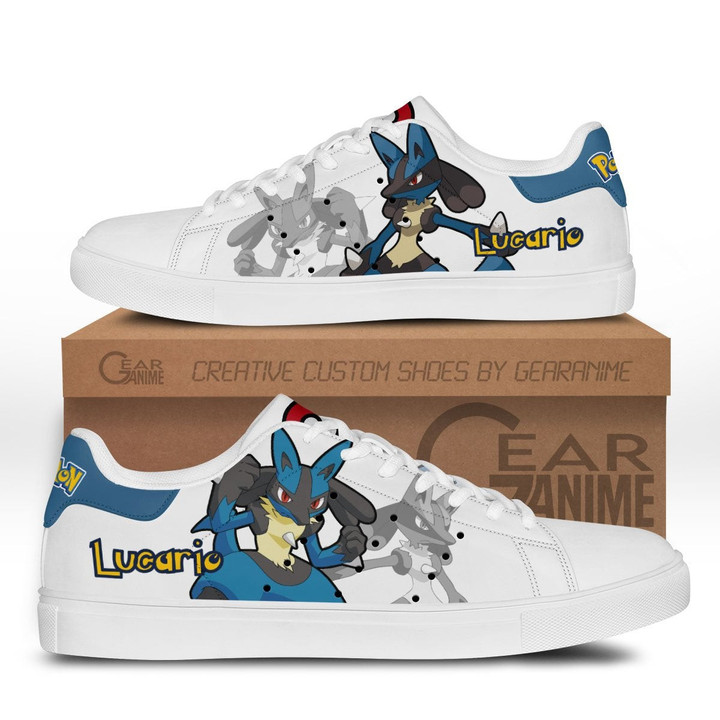 Pokemon Lucario Skate Sneakers Custom Anime Shoes - 1 - GearAnime