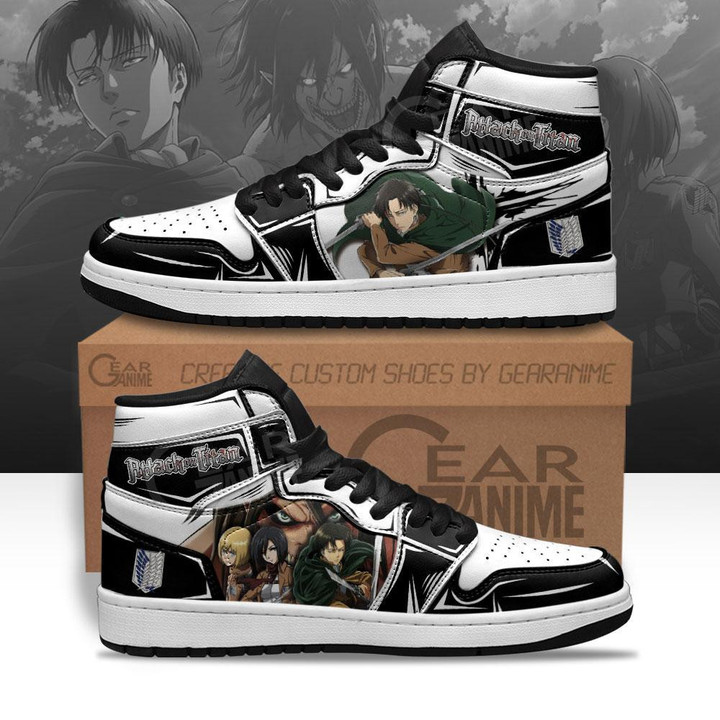 Attack On Titan Sneakers Custom Anime Shoes For Fan - 1 - GearAnime