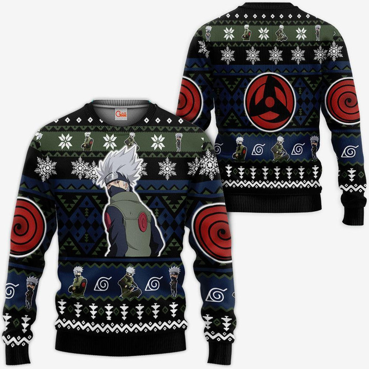 Hatake Kakashi Ugly Christmas Sweater Custom Xmas Gifts Idea - 1 - GearAnime