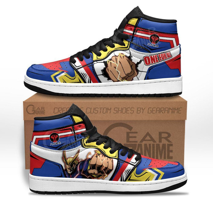 One For All All Might Sneakers Custom Anime My Hero Academia Shoes - 1 - GearAnime