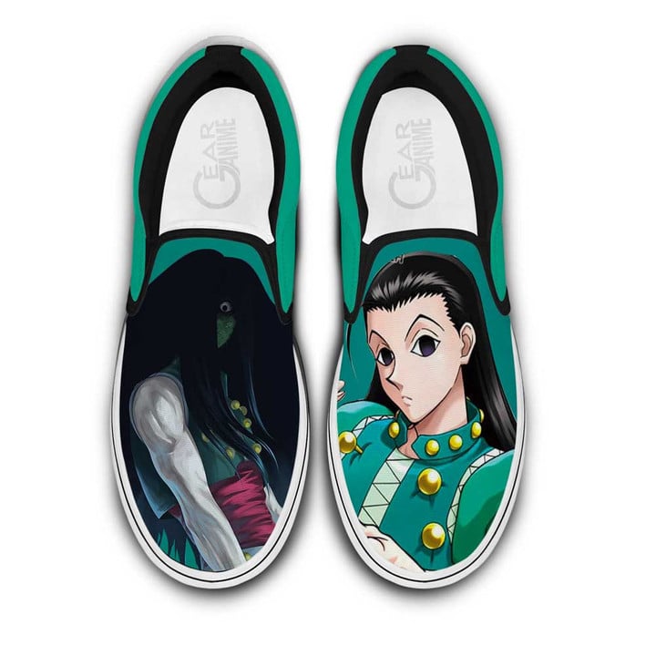 Illumi Zoldyck Slip On Sneakers Custom Anime Hunter x Hunter Shoes - 1 - GearAnime