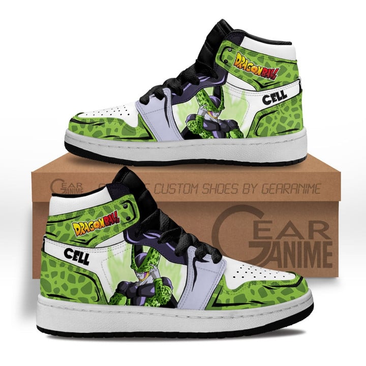 Cell Kids Sneakers Custom Anime Dragon Ball Kids Shoes - 1 - GearAnime