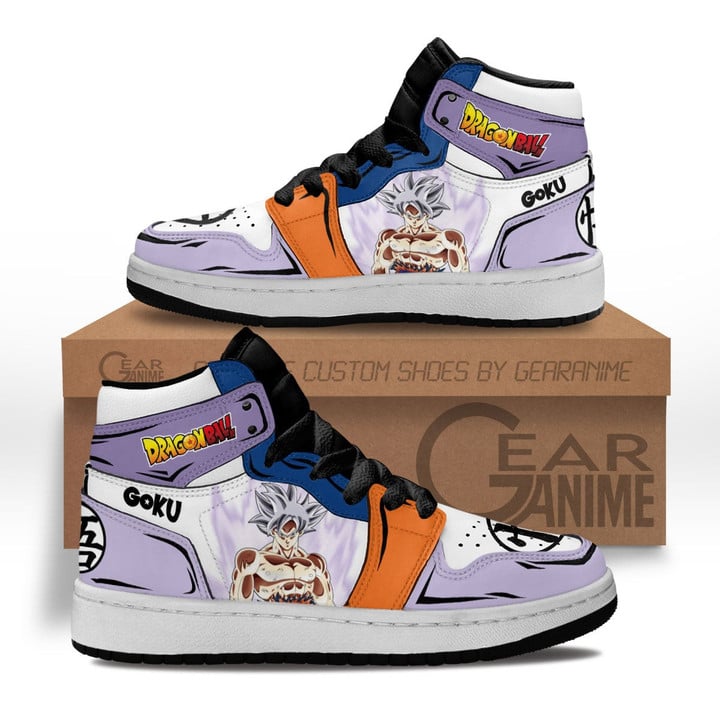 Goku Ultra Instinct Kids Sneakers Custom Anime Dragon Ball Kids Shoes - 1 - GearAnime
