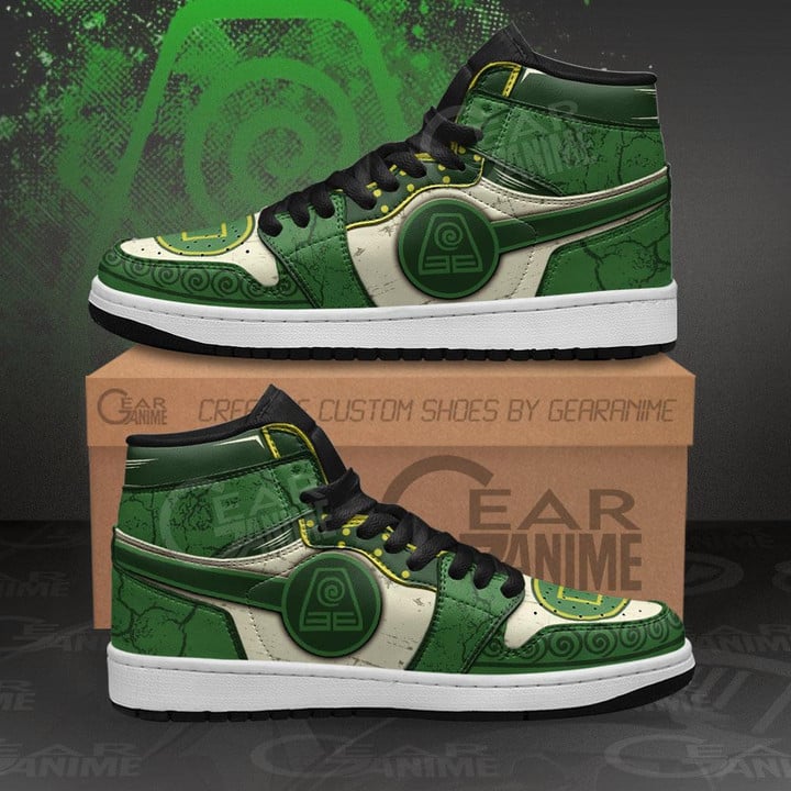 Avatar Earth Nation Sneakers The Last Airbender Custom Shoes - 1 - GearAnime