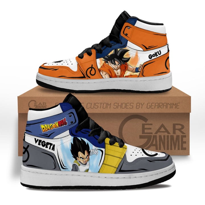 Goku and Vegeta Whis Kids Sneakers Custom Anime Dragon Ball Kids Shoes - 1 - GearAnime