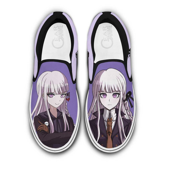 Kyoko Kirigiri Slip On Sneakers Custom Anime Danganronpa Shoes - 1 - GearAnime