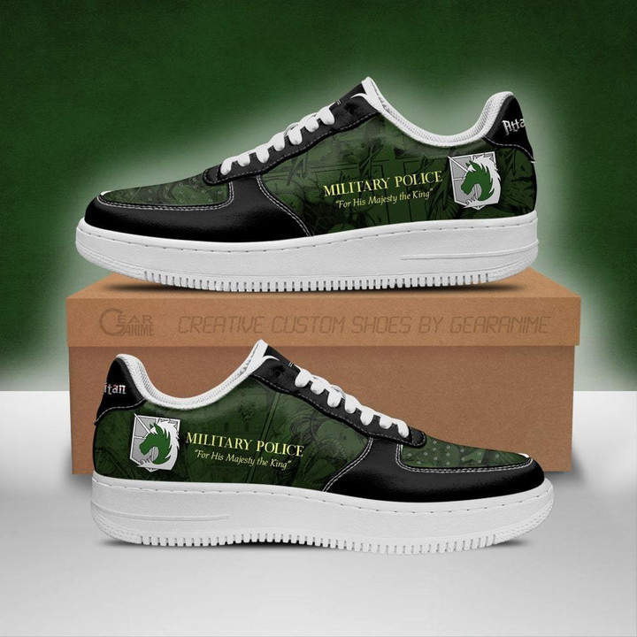 AOT Military Slogan Sneakers Attack On Titan Anime Shoes - 1 - GearAnime