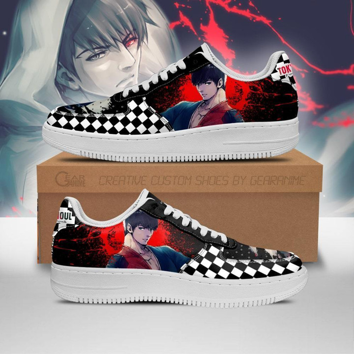 Tokyo Ghoul Koutarou Sneakers Custom Checkerboard Shoes Anime - 1 - GearAnime