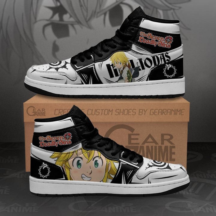 Seven Deadly Sins Meliodas Sneakers Custom Anime Shoes MN10 - 1 - GearAnime