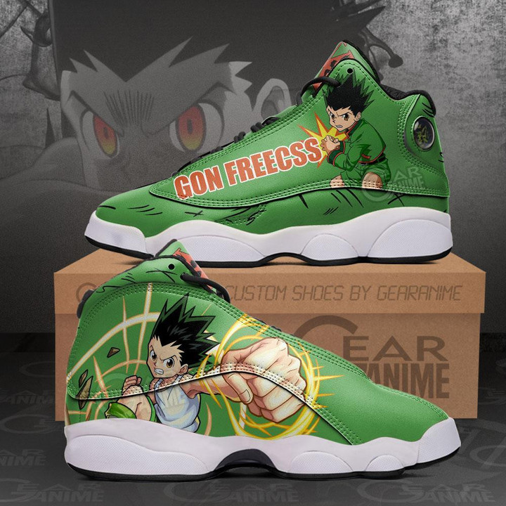 Gon Freecss Sneakers Custom Anime Hunter X Hunter Shoes - 1 - GearAnime